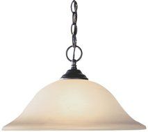 Livex Lighting 4161-07 Pendant with Honey Alabaster Glass Shades, Bronze by Livex Lighting