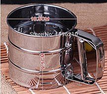 STANLESS STEEL SEIVE CUP SCREEN MESH POWDER FLOUR SIEVE BAKING TOOLS FOR CAKES516