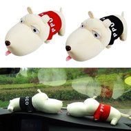 Mimgo Store Lovely Dog Doll Car Decor Purify Air Bamboo Charcoal Bag Adsorb Odor Deodorant (Red) N10