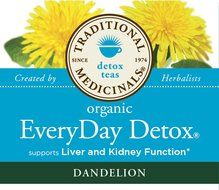 Traditional Medicinals Organic Everyday Detox Lemon Tea, 16 Tea Bags (Pack of 6) N2