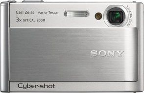 Sony Cybershot DSC-T70 8.1MP Digital Camera with 3x Optical Zoom with Super Steady Shot Image Stabilization (Black) N22