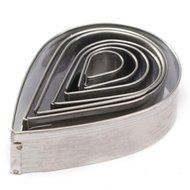 Cake &amp; Cookie Cutters 7PCS Water Droplet Rose Petal Cookie Cake Cutter Biscuit Pastry Fondant Mould