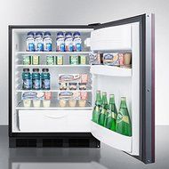 Summit FF6BBI7IFADA 24" Commercially Approved &amp; ADA Compliant Compact Refrigerator with 5.5 cu. ft. Capacity Auto...