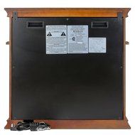 AKDY 29" Adjustable Setting Freestanding Tempered Glass Electric Fireplace Heater w/ Remote Control N6