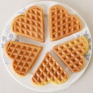 Square Waffle Mold Oven For Food-grade Silicone Mold DIY Muffin/Checkered Nestle Mold . (round) N3