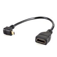UCEC Down Angle Micro-HDMI to HDMI Cable - Male to Female - Supports Ethernet, 3D and Audio Return N5