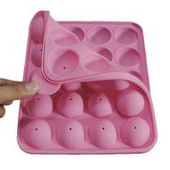 DGI MART Party Supplies 20-cavity Pop Mold Standard Size Ice Cake Chocolate Sugar Silicone Mini Cube Craft Fondant...