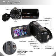 Camcorders, Besteker Portable Digital Video Camcorder HD Max 20.0 MP 1280*720P Camera DV 3.0 Inches TFT LCD Screen... N6