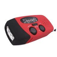 Lecmal Portable Emergency Solar Crank AM/FM/NOAA (WB) Weather Radio with LED Flashlight, Smartphone Cell Phone...