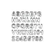 Tinksky 37pcs Alphabet Number Letter Fondant Cake Frill Edge Cutter Mold Mould Set