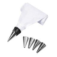 Gacube Cake Pastry Decorating Icing Piping Bag + 5 Nozzles new