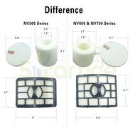 Smartide kit for Shark Rotator Pro Lift-away Nv500 Hepa Filter &amp; Foam Filter (Containing 2 Foam Filter and 1 Hepa... N6