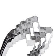 SUIE Stainless Steel Biscuit Baking Mold Peony Flower Leaf Fondant Cake Biscuit Pastry Baking Cookies Cutter Pastry...