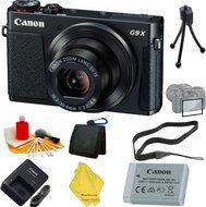 Canon PowerShot G9 X Digital Camera with 3x Optical Zoom, Built-in Wi-Fi and 3 inch LCD (Black)+ 6pc Starter Set