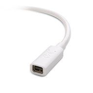 Cable Matters Gold-Plated Mini DisplayPort 1.2 Extension Cable with 4K Video Support in White - 3 Feet N4