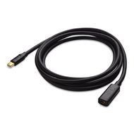 Cable Matters Gold-Plated Mini DisplayPort 1.2 Extension Cable with 4K Video Support in White - 3 Feet N6