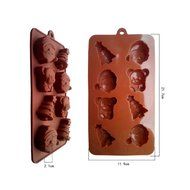 Food Grade Santa Claus, Christmas Trees Shape Silicone Chocolate Mold / Cake Mold / Cookie Mould
