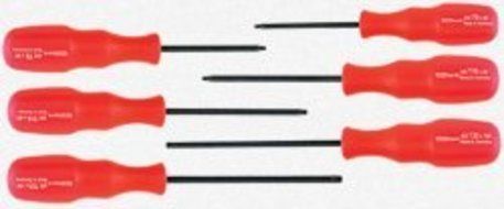 WIHA Industrial Economy Torx Drivers Set - Model: 45591 Size Range: T7, T8, T9, T10, T15, T20 by Wiha