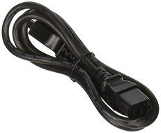 GearIt 18 AWG Universal Power Cord NEMA 5-15P to IEC320 C13 [UL Listed], Red (1 Foot/0.3 Meters) N26