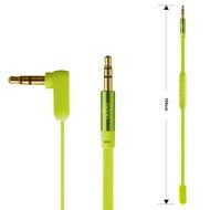 Jabees Universal 3.5mm Replacement Audio Cable with In-Line Remote and Microphone, 3-Feet - Green N17