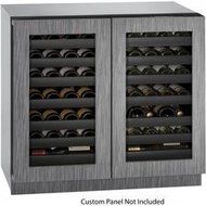 U-Line U3036WCWCINT00B 36" Modular 3000 Series Double Door Wine Captain With 62 Wine Bottle Capacity: Panel Ready
