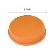 Kissemoji 9" Round Silicone Cake Mold Pan Muffin Chocolate Pizza Pastry Baking Tray Mould