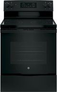 GE JB645DKBB 30" Star K Freestanding Electric Range with 4 Radiant Elements, 5.3 cu. ft. Oven Capacity, In Black