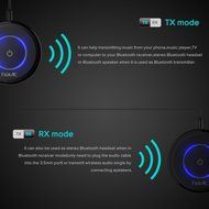 Havit HV-BT018 Bluetooth 4.1 Transmitter Receiver, Mini Wireless Portable Bluetooth Adapter to 3.5mm Audio Devices... N6