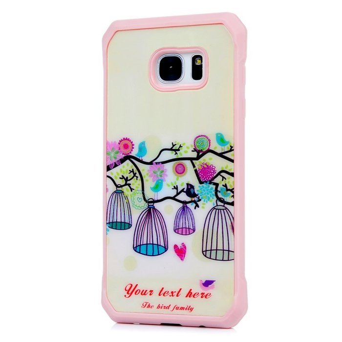 Badalink Galaxy S7 Edge Case Shockproof Drop Protection TPU Bumper Frame + Colorful Painting Hard PC Protective... N13