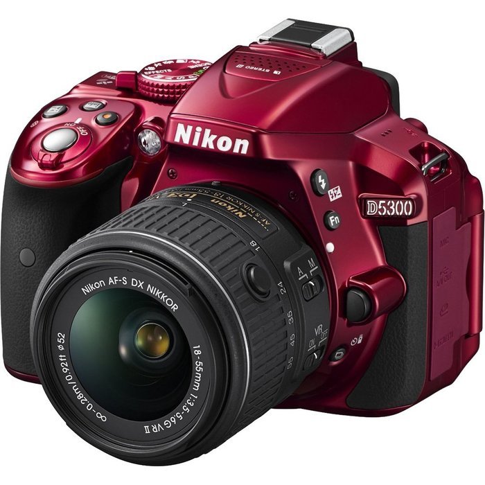 Nikon D5300 DX-format Digital SLR Kit w/ 18-55mm VR II and 55-300mm VR Lens Kit (Black) N18