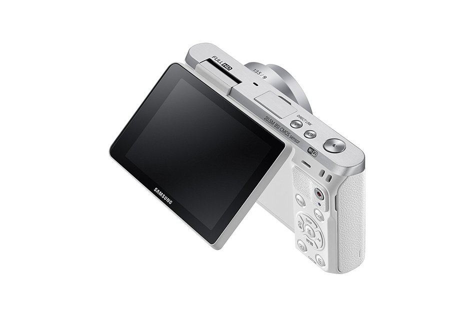 Samsung NX Mini 20.5MP CMOS Smart WiFi & NFC Mirrorless Digital Camera with 9-27mm Lens and 3" Flip Up LCD Touch... N36