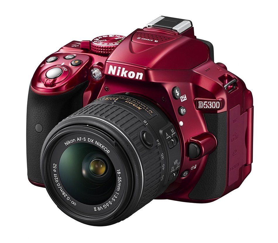 Nikon D5300 DX-format Digital SLR Kit w/ 18-55mm VR II and 55-300mm VR Lens Kit (Black) N20