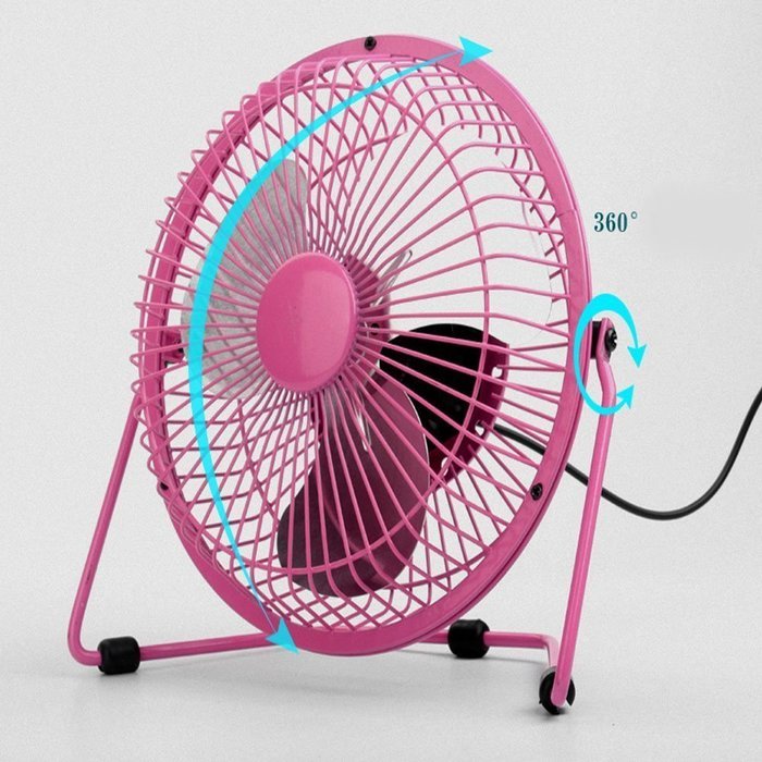 HOTGEE(TM) USB Mini Desk Cooler Fan Quietness Metal Computer Laptop PC Plug Charger Fans with Nail Dust Collector... N35