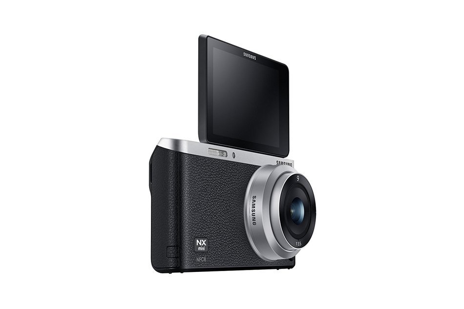 Samsung NX Mini 20.5MP CMOS Smart WiFi & NFC Mirrorless Digital Camera with 9-27mm Lens and 3" Flip Up LCD Touch... N41