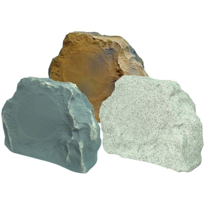 1 - 6.5", 150-Watt Outdoor Rock Speakers (Slate), 150W max, 6.5" injection-molded woofer, TFS5SL