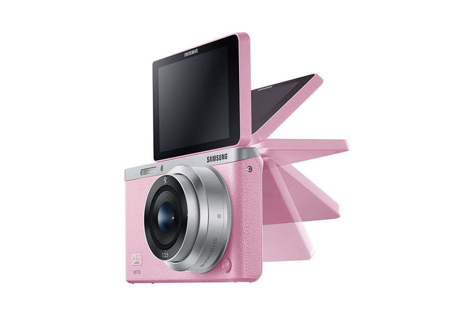 Samsung NX Mini 20.5MP CMOS Smart WiFi & NFC Mirrorless Digital Camera with 9-27mm Lens and 3" Flip Up LCD Touch... N50