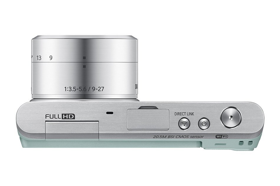 Samsung NX Mini 20.5MP CMOS Smart WiFi & NFC Mirrorless Digital Camera with 9-27mm Lens and 3" Flip Up LCD Touch... N52