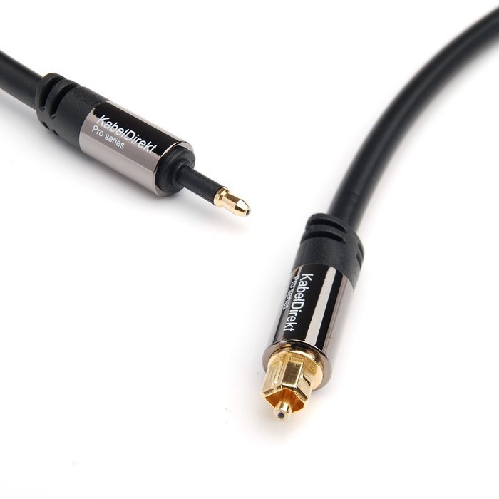 KabelDirekt (6 feet) Mini TOSLINK Optical Digital Audio Cable - PRO Series N3