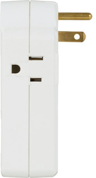 Accell D080B-010K 3-Outlet Travel Surge Protector with Dual USB Charging Ports - 612 Joules, 2.1A USB Output,... N5