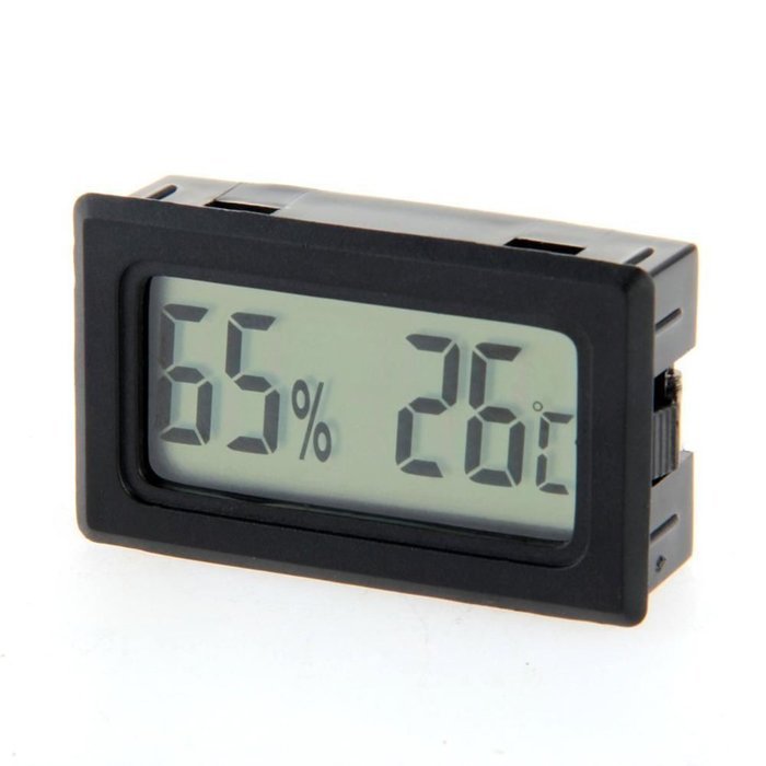 Black Tool Hygrometer Digital LCD Indoor Thermometer Temperature Humidity Meter N3