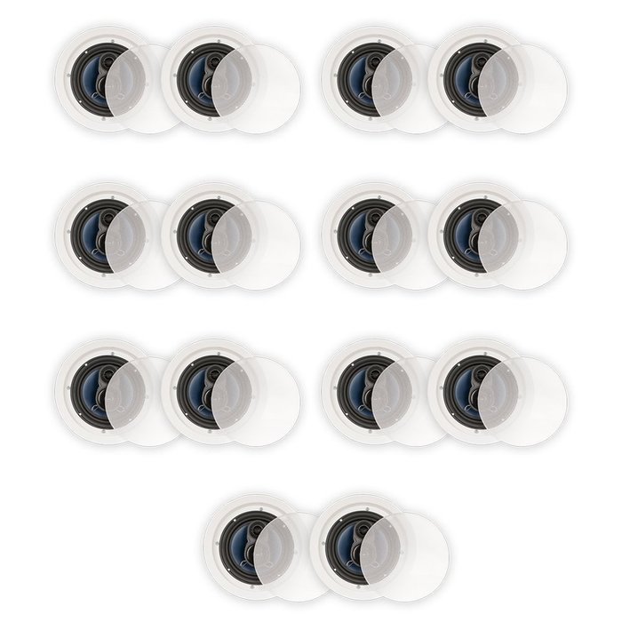 Blue Octave RC63 In Ceiling 6.5" Speakers 3 Way Home 4480 Watts New 7 Pair Pack RC63-7PR