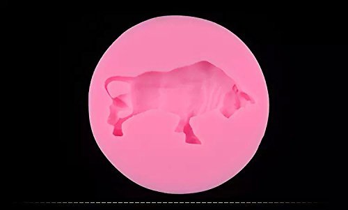 Topnew-Candy Cavity Silicone Chocolate Mold Candy and Gummy Moulds Bull H2196