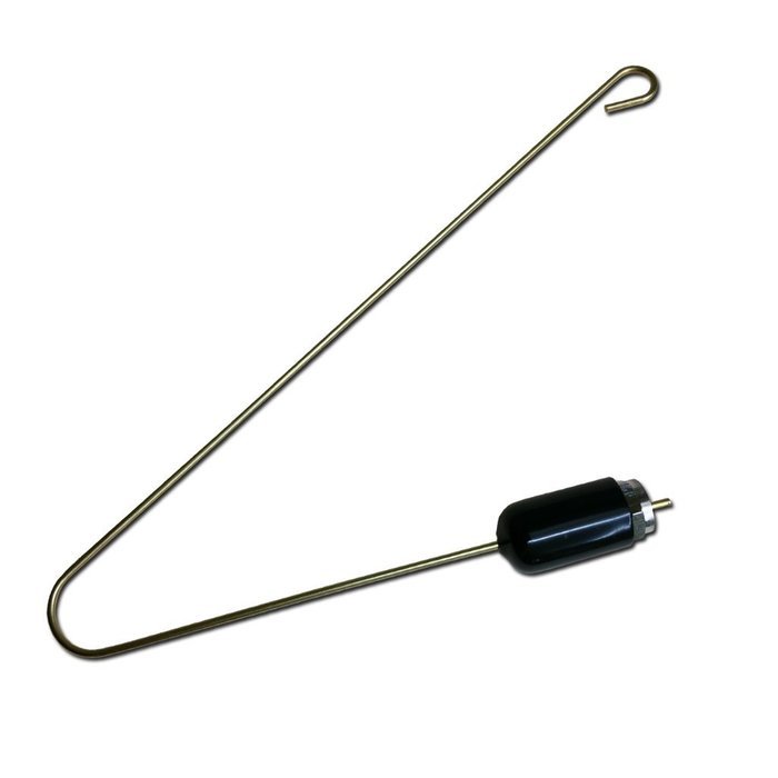 Antenna with Coaxial Connection F Connector for use with Gate receiver 8" long and a protective rubber