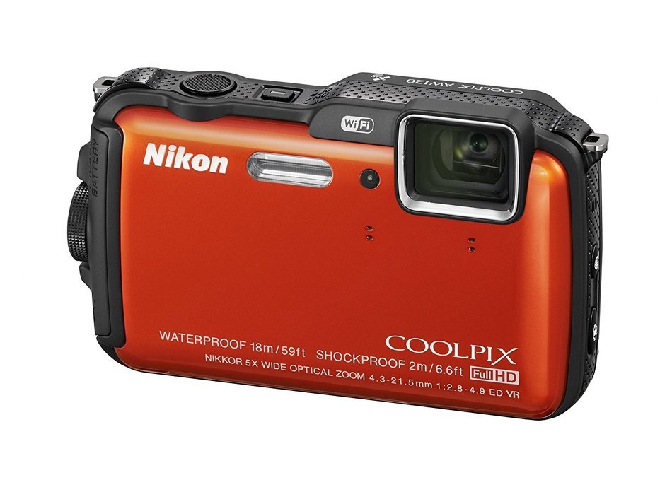 Nikon COOLPIX AW120 16.1 MP Wi-Fi and Waterproof Digital Camera with GPS and Full HD 1080p Video (Camouflage)... N8