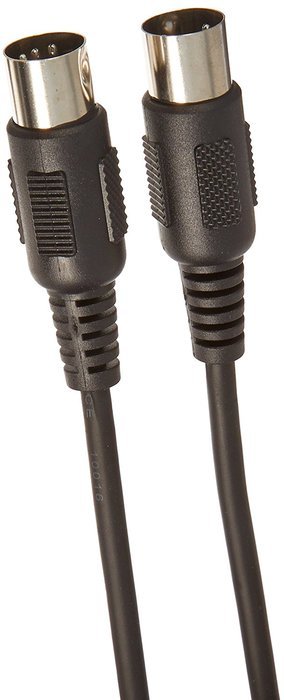 C&E 2 PCS, MIDI Cable with 5 Pin DIN Plugs, 10 Feet Black, CNE585437 N28