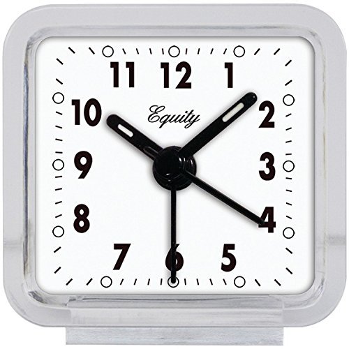 New EQUITY BY LA CROSSE 21038 Clear Quartz Alarm Clock