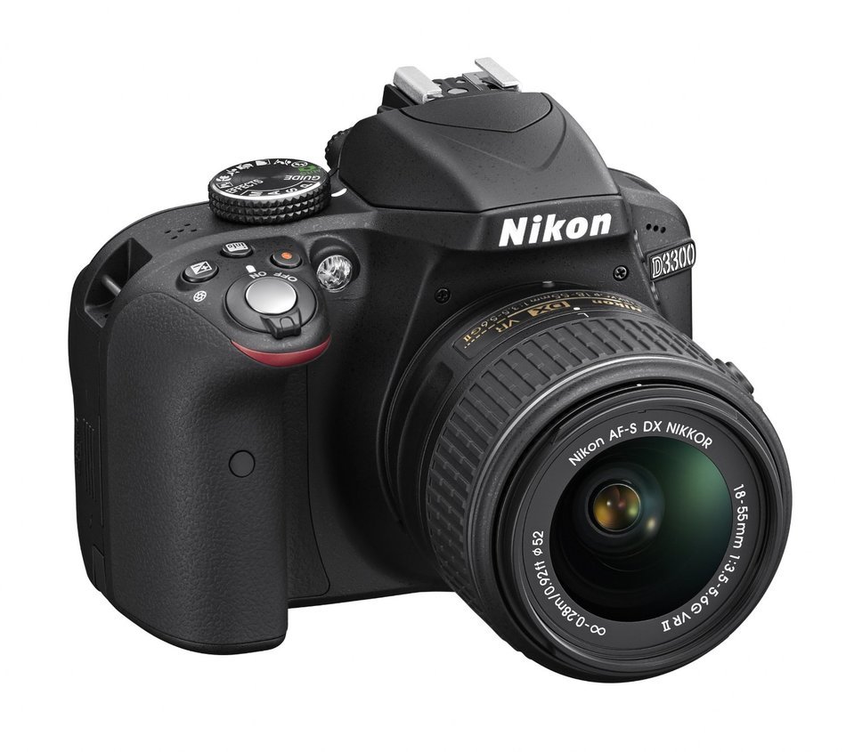 Nikon D3300 24.2 MP CMOS Digital SLR with AF-S DX NIKKOR 18-55mm f/3.5-5.6G VR II Zoom Lens (Grey) N9