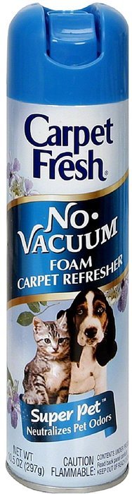 Carpet Fresh No Vacuum Foam Carpet Refresher, Super Pet 10.50 oz (Pack of 4)