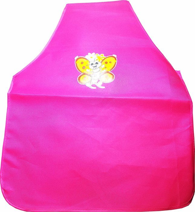 Kids Garden Apron (Butterfly on Dark Pink)
