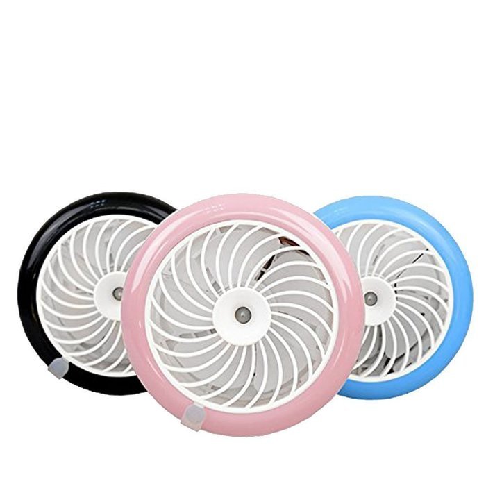 Geelyda Table Fan Portable Mini Misting Fan Humidifier USB Fan Cooling Mist Fan Rechargeable Humidifier Personal... N10
